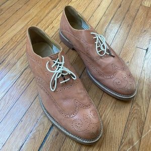 Men’s Leather Wing Tip Oxford Shoes